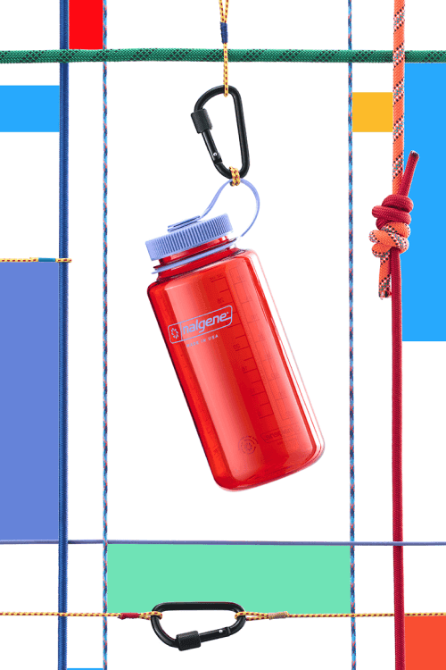 Botella de agua de la colección Marmalade color block
